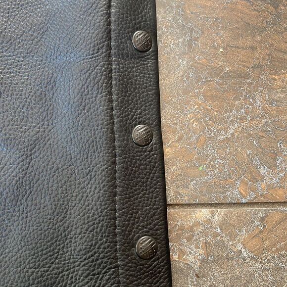 Women’s L Black Leather Motorcycle Chaps Heavy Duty Protection Pants - Picture 3 of 12